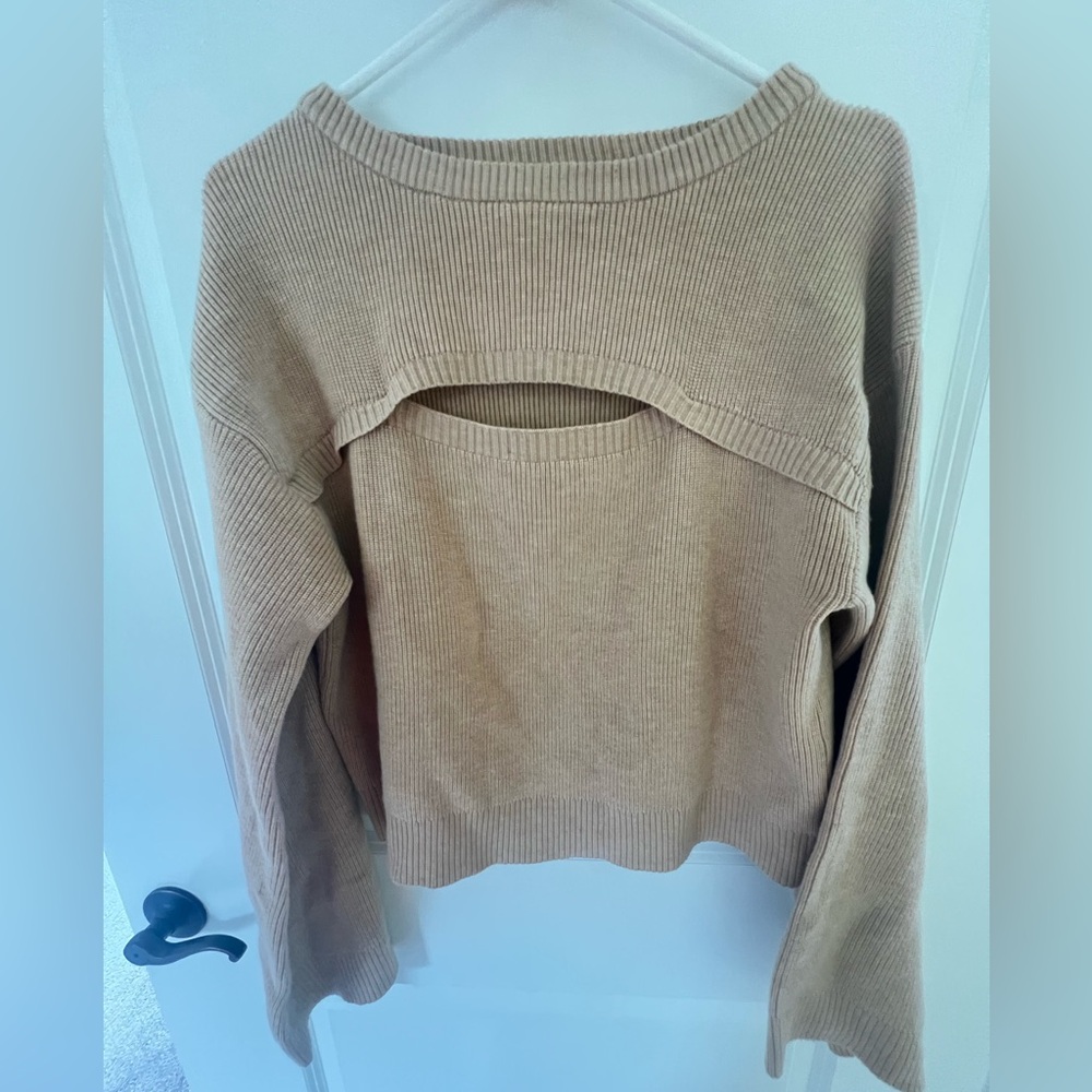 Princess Polly Beige Crew Neck Sweater